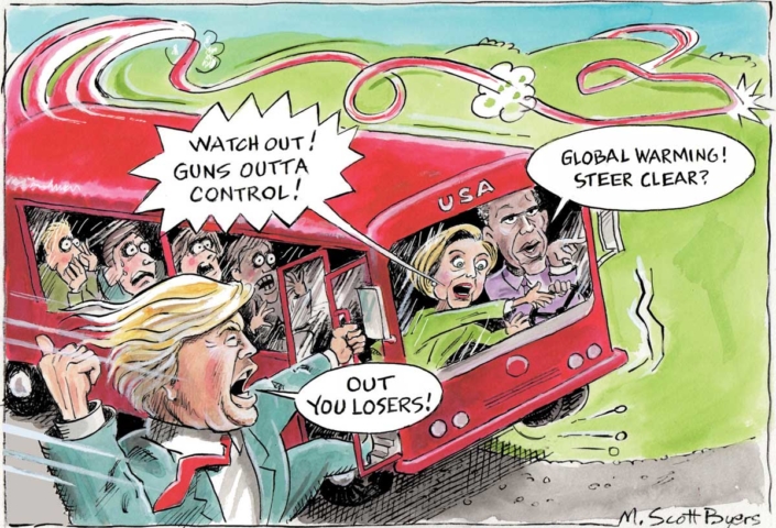 Trump Outs Obama-Hillary Bus