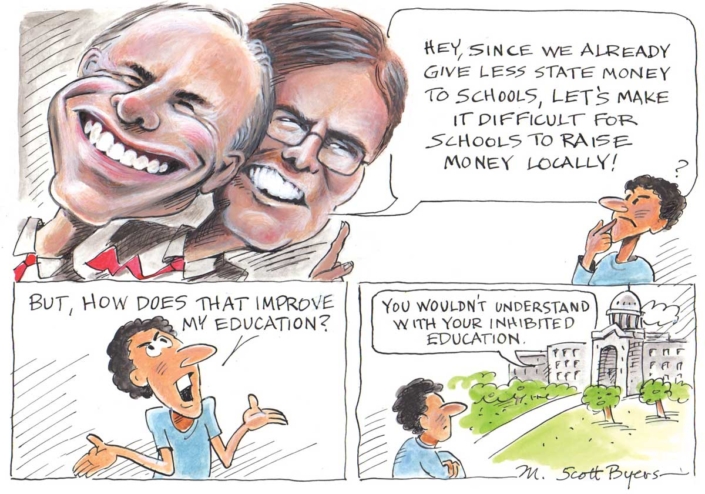 Patrick and Abbott Toonstrip – Defund Local Schools