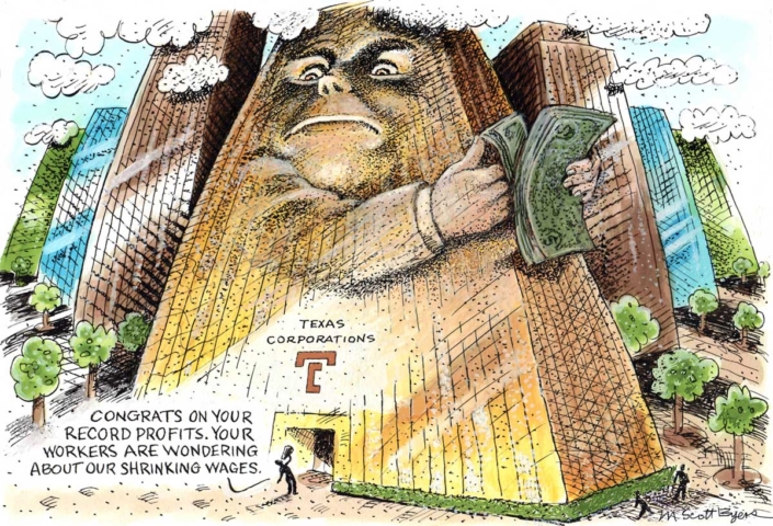 Corporate Profits vs. Wages